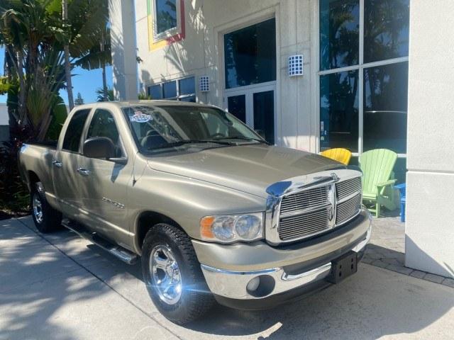 2004 Light Almond Pearl Metallic /Taupe Dodge Ram 1500 SLT CREW CAB 45,173 1 OWNER (1D7HA18N74S) with an 4.7L V8 Magnum Engine engine, Automatic transmission, located at 4701 North Dixie Hwy, Pompano Beach, FL, 33064, (954) 422-2889, 26.240938, -80.123474 - OUR WEBPAGE FLORIDACARS1.COM HAS OVER 100 PHOTOS AND FREE CARFAX LINK 2004 Dodge Ram 1500 ST 1 OWNER 4 Door Extended Cab Pickup 4.7L V8 F Gasoline 19 MPG Rear Wheel Drive Features ABS Brakes Air Conditioning AM/FM Stereo Automatic Transmission Bed Cover Bed Liner Cassette Player CD Audio Cruise Cont- Photo#1