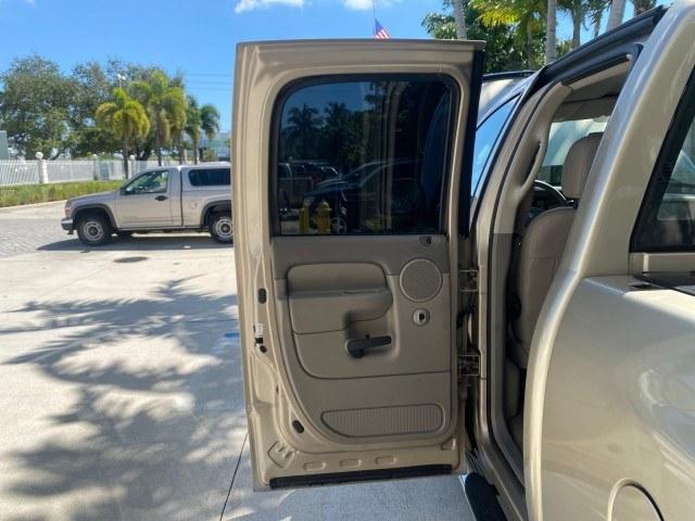 2004 Light Almond Pearl Metallic /Taupe Dodge Ram 1500 SLT CREW CAB 45,173 1 OWNER (1D7HA18N74S) with an 4.7L V8 Magnum Engine engine, Automatic transmission, located at 4701 North Dixie Hwy, Pompano Beach, FL, 33064, (954) 422-2889, 26.240938, -80.123474 - OUR WEBPAGE FLORIDACARS1.COM HAS OVER 100 PHOTOS AND FREE CARFAX LINK 2004 Dodge Ram 1500 ST 1 OWNER 4 Door Extended Cab Pickup 4.7L V8 F Gasoline 19 MPG Rear Wheel Drive Features ABS Brakes Air Conditioning AM/FM Stereo Automatic Transmission Bed Cover Bed Liner Cassette Player CD Audio Cruise Cont- Photo#13