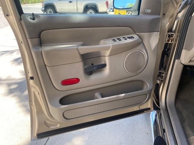 2004 Light Almond Pearl Metallic /Taupe Dodge Ram 1500 SLT CREW CAB 45,173 1 OWNER (1D7HA18N74S) with an 4.7L V8 Magnum Engine engine, Automatic transmission, located at 4701 North Dixie Hwy, Pompano Beach, FL, 33064, (954) 422-2889, 26.240938, -80.123474 - OUR WEBPAGE FLORIDACARS1.COM HAS OVER 100 PHOTOS AND FREE CARFAX LINK 2004 Dodge Ram 1500 ST 1 OWNER 4 Door Extended Cab Pickup 4.7L V8 F Gasoline 19 MPG Rear Wheel Drive Features ABS Brakes Air Conditioning AM/FM Stereo Automatic Transmission Bed Cover Bed Liner Cassette Player CD Audio Cruise Cont- Photo#43