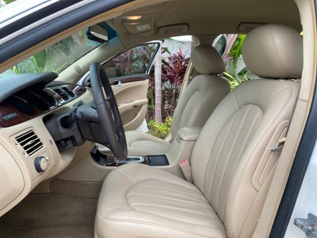 2011 White Diamond Tricoat /Cocoa/Cashmere Buick Lucerne CXL LOW MILES 39,527 (1G4HC5EM2BU) with an 3.9L V6 SFI Flex-Fuel Engine engine, Automatic transmission, located at 4701 North Dixie Hwy, Pompano Beach, FL, 33064, (954) 422-2889, 26.240938, -80.123474 - OUR WEBPAGE FLORIDACARS1.COM HAS OVER 100 PHOTOS AND FREE CARFAX LINK 2011 Buick Lucerne CXL Sedan 4 DR 3.9L V6 F OHV 12V Flex Fuel 27 MPG Front Wheel Drive Features ABS Brakes Air Conditioning Alloy Wheels AM/FM Stereo Automatic Transmission Auxiliary Audio Input Blind Spot Monitor Bluetooth Techno- Photo#10