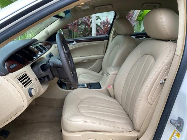 2011 White Diamond Tricoat /Cocoa/Cashmere Buick Lucerne CXL LOW MILES 39,527 (1G4HC5EM2BU) with an 3.9L V6 SFI Flex-Fuel Engine engine, Automatic transmission, located at 4701 North Dixie Hwy, Pompano Beach, FL, 33064, (954) 422-2889, 26.240938, -80.123474 - OUR WEBPAGE FLORIDACARS1.COM HAS OVER 100 PHOTOS AND FREE CARFAX LINK 2011 Buick Lucerne CXL Sedan 4 DR 3.9L V6 F OHV 12V Flex Fuel 27 MPG Front Wheel Drive Features ABS Brakes Air Conditioning Alloy Wheels AM/FM Stereo Automatic Transmission Auxiliary Audio Input Blind Spot Monitor Bluetooth Techno- Photo#32