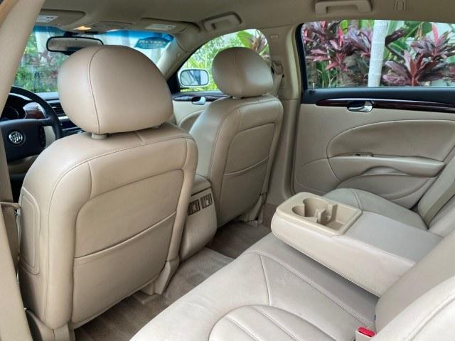 2011 White Diamond Tricoat /Cocoa/Cashmere Buick Lucerne CXL LOW MILES 39,527 (1G4HC5EM2BU) with an 3.9L V6 SFI Flex-Fuel Engine engine, Automatic transmission, located at 4701 North Dixie Hwy, Pompano Beach, FL, 33064, (954) 422-2889, 26.240938, -80.123474 - OUR WEBPAGE FLORIDACARS1.COM HAS OVER 100 PHOTOS AND FREE CARFAX LINK 2011 Buick Lucerne CXL Sedan 4 DR 3.9L V6 F OHV 12V Flex Fuel 27 MPG Front Wheel Drive Features ABS Brakes Air Conditioning Alloy Wheels AM/FM Stereo Automatic Transmission Auxiliary Audio Input Blind Spot Monitor Bluetooth Techno- Photo#57