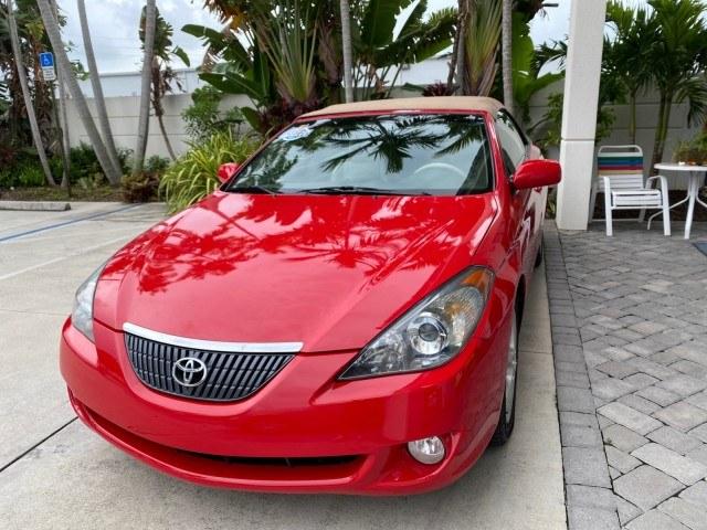 2006 Absolutely Red /Ivory Toyota Camry Solara SLE V6 LOW MILES 82,218 1 OWNER (4T1FA38P16U) with an 3.3L DOHC SMPI 24-Valve V6 Engine engine, Automatic transmission, located at 4701 North Dixie Hwy, Pompano Beach, FL, 33064, (954) 422-2889, 26.240938, -80.123474 - OUR WEBPAGE FLORIDACARS1.COM HAS OVER 100 PHOTOS AND FREE CARFAX LINK 2006 Toyota Camry Solara SLE V6 1 OWNER Convertible 3.3L V6 F DOHC 24V Gasoline 29 MPG Front Wheel Drive Features ABS Brakes Air Conditioning Alloy Wheels AM/FM Stereo Automatic Transmission CD Audio Cruise Control Front Seat Heat- Photo#3