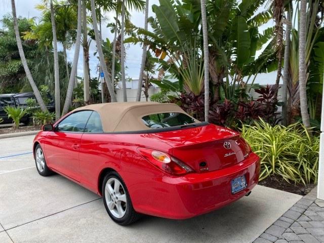 2006 Absolutely Red /Ivory Toyota Camry Solara SLE V6 LOW MILES 82,218 1 OWNER (4T1FA38P16U) with an 3.3L DOHC SMPI 24-Valve V6 Engine engine, Automatic transmission, located at 4701 North Dixie Hwy, Pompano Beach, FL, 33064, (954) 422-2889, 26.240938, -80.123474 - OUR WEBPAGE FLORIDACARS1.COM HAS OVER 100 PHOTOS AND FREE CARFAX LINK 2006 Toyota Camry Solara SLE V6 1 OWNER Convertible 3.3L V6 F DOHC 24V Gasoline 29 MPG Front Wheel Drive Features ABS Brakes Air Conditioning Alloy Wheels AM/FM Stereo Automatic Transmission CD Audio Cruise Control Front Seat Heat- Photo#5