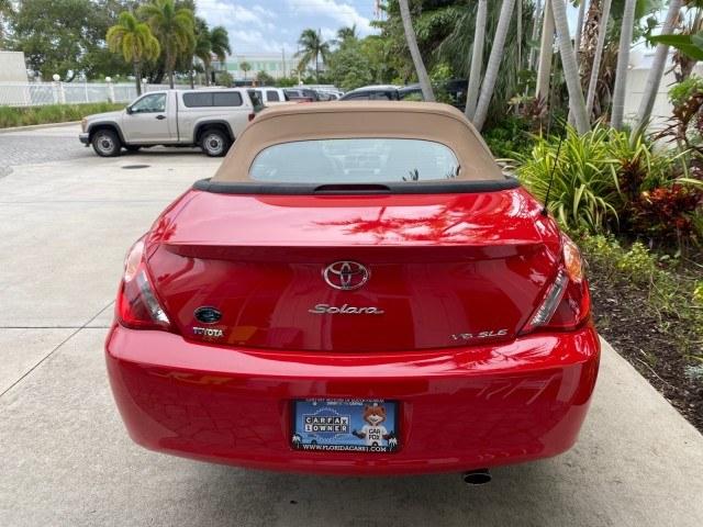 2006 Absolutely Red /Ivory Toyota Camry Solara SLE V6 LOW MILES 82,218 1 OWNER (4T1FA38P16U) with an 3.3L DOHC SMPI 24-Valve V6 Engine engine, Automatic transmission, located at 4701 North Dixie Hwy, Pompano Beach, FL, 33064, (954) 422-2889, 26.240938, -80.123474 - OUR WEBPAGE FLORIDACARS1.COM HAS OVER 100 PHOTOS AND FREE CARFAX LINK 2006 Toyota Camry Solara SLE V6 1 OWNER Convertible 3.3L V6 F DOHC 24V Gasoline 29 MPG Front Wheel Drive Features ABS Brakes Air Conditioning Alloy Wheels AM/FM Stereo Automatic Transmission CD Audio Cruise Control Front Seat Heat- Photo#6