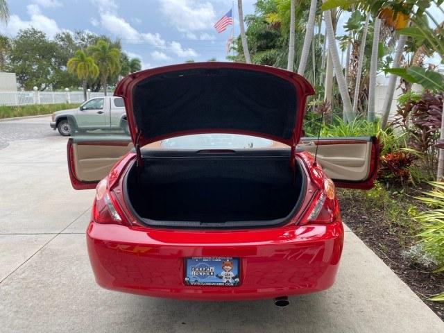 2006 Absolutely Red /Ivory Toyota Camry Solara SLE V6 LOW MILES 82,218 1 OWNER (4T1FA38P16U) with an 3.3L DOHC SMPI 24-Valve V6 Engine engine, Automatic transmission, located at 4701 North Dixie Hwy, Pompano Beach, FL, 33064, (954) 422-2889, 26.240938, -80.123474 - OUR WEBPAGE FLORIDACARS1.COM HAS OVER 100 PHOTOS AND FREE CARFAX LINK 2006 Toyota Camry Solara SLE V6 1 OWNER Convertible 3.3L V6 F DOHC 24V Gasoline 29 MPG Front Wheel Drive Features ABS Brakes Air Conditioning Alloy Wheels AM/FM Stereo Automatic Transmission CD Audio Cruise Control Front Seat Heat- Photo#15
