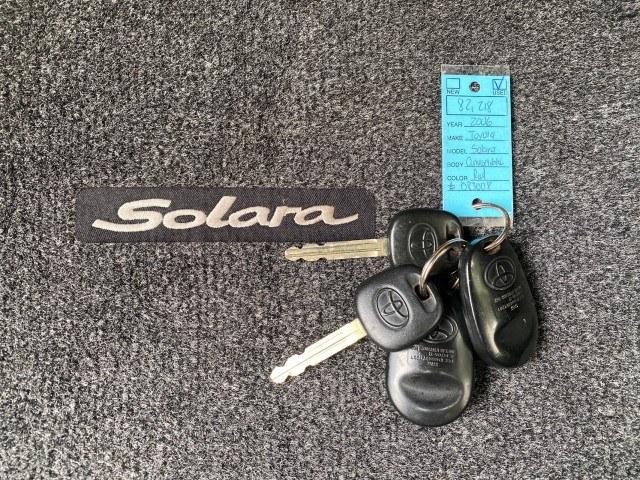 2006 Absolutely Red /Ivory Toyota Camry Solara SLE V6 LOW MILES 82,218 1 OWNER (4T1FA38P16U) with an 3.3L DOHC SMPI 24-Valve V6 Engine engine, Automatic transmission, located at 4701 North Dixie Hwy, Pompano Beach, FL, 33064, (954) 422-2889, 26.240938, -80.123474 - OUR WEBPAGE FLORIDACARS1.COM HAS OVER 100 PHOTOS AND FREE CARFAX LINK 2006 Toyota Camry Solara SLE V6 1 OWNER Convertible 3.3L V6 F DOHC 24V Gasoline 29 MPG Front Wheel Drive Features ABS Brakes Air Conditioning Alloy Wheels AM/FM Stereo Automatic Transmission CD Audio Cruise Control Front Seat Heat- Photo#23
