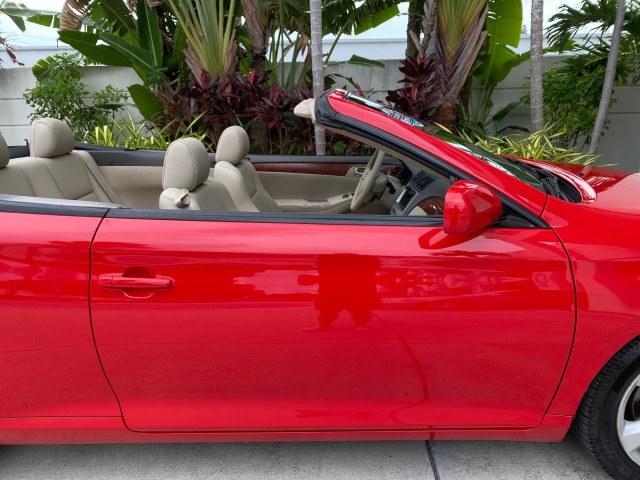 2006 Absolutely Red /Ivory Toyota Camry Solara SLE V6 LOW MILES 82,218 1 OWNER (4T1FA38P16U) with an 3.3L DOHC SMPI 24-Valve V6 Engine engine, Automatic transmission, located at 4701 North Dixie Hwy, Pompano Beach, FL, 33064, (954) 422-2889, 26.240938, -80.123474 - OUR WEBPAGE FLORIDACARS1.COM HAS OVER 100 PHOTOS AND FREE CARFAX LINK 2006 Toyota Camry Solara SLE V6 1 OWNER Convertible 3.3L V6 F DOHC 24V Gasoline 29 MPG Front Wheel Drive Features ABS Brakes Air Conditioning Alloy Wheels AM/FM Stereo Automatic Transmission CD Audio Cruise Control Front Seat Heat- Photo#90