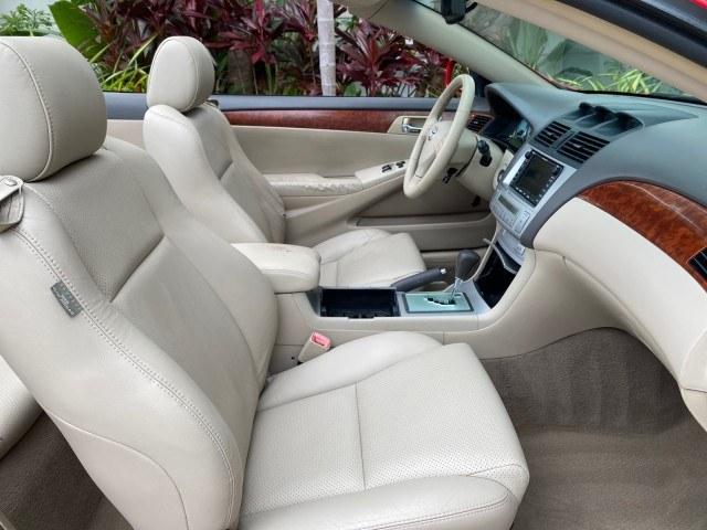 2006 Absolutely Red /Ivory Toyota Camry Solara SLE V6 LOW MILES 82,218 1 OWNER (4T1FA38P16U) with an 3.3L DOHC SMPI 24-Valve V6 Engine engine, Automatic transmission, located at 4701 North Dixie Hwy, Pompano Beach, FL, 33064, (954) 422-2889, 26.240938, -80.123474 - OUR WEBPAGE FLORIDACARS1.COM HAS OVER 100 PHOTOS AND FREE CARFAX LINK 2006 Toyota Camry Solara SLE V6 1 OWNER Convertible 3.3L V6 F DOHC 24V Gasoline 29 MPG Front Wheel Drive Features ABS Brakes Air Conditioning Alloy Wheels AM/FM Stereo Automatic Transmission CD Audio Cruise Control Front Seat Heat- Photo#96