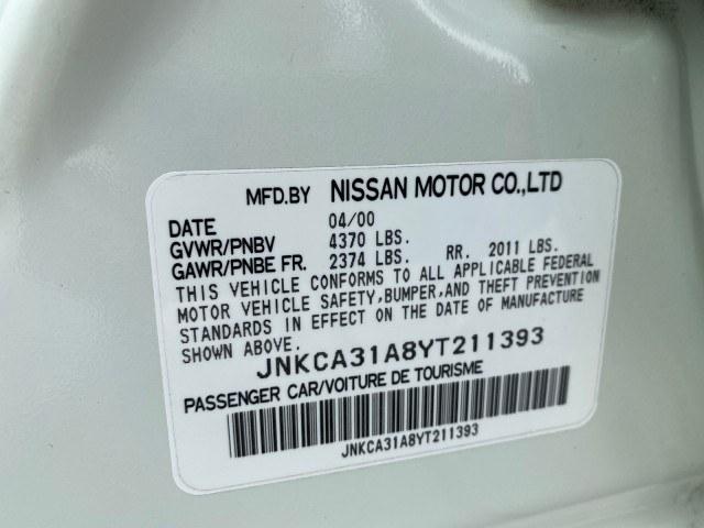 2000 Aspen White Pearl /Beige INFINITI I30 Touring LOW MILES 27,139 1 OWNER (JNKCA31A8YT) with an 3.0L DOHC SMPI 24-Valve V6 Engine engine, Automatic transmission, located at 4701 North Dixie Hwy, Pompano Beach, FL, 33064, (954) 422-2889, 26.240938, -80.123474 - OUR WEBPAGE FLORIDACARS1.COM HAS OVER 100 PHOTOS AND FREE CARFAX LINK 2000 Infiniti I30 1 OWNER Sedan 4 DR 3.0L V6 F DOHC 24V Gasoline 28 MPG Front Wheel Drive Features ABS Brakes Air Conditioning Alloy Wheels AM/FM Stereo Automatic Transmission BOSE Sound System Cassette Player CD Audio Cruise Cont- Photo#54