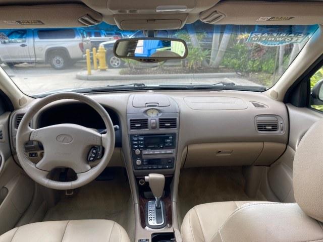 2000 Aspen White Pearl /Beige INFINITI I30 Touring LOW MILES 27,139 1 OWNER (JNKCA31A8YT) with an 3.0L DOHC SMPI 24-Valve V6 Engine engine, Automatic transmission, located at 4701 North Dixie Hwy, Pompano Beach, FL, 33064, (954) 422-2889, 26.240938, -80.123474 - OUR WEBPAGE FLORIDACARS1.COM HAS OVER 100 PHOTOS AND FREE CARFAX LINK 2000 Infiniti I30 1 OWNER Sedan 4 DR 3.0L V6 F DOHC 24V Gasoline 28 MPG Front Wheel Drive Features ABS Brakes Air Conditioning Alloy Wheels AM/FM Stereo Automatic Transmission BOSE Sound System Cassette Player CD Audio Cruise Cont- Photo#60
