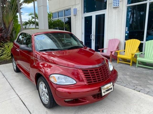 2005 Inferno Red Crystal Pearl /Taupe/Pearl Beige Chrysler PT Cruiser Touring CONV LOW MILES 34,462 (3C3AY55E85T) with an 2.4L DOHC SMPI 16-Valve I4 Engine engine, Automatic transmission, located at 4701 North Dixie Hwy, Pompano Beach, FL, 33064, (954) 422-2889, 26.240938, -80.123474 - OUR WEBPAGE FLORIDACARS1.COM HAS OVER 100 PHOTOS AND FREE CARFAX LINK 2005 Chrysler PT Cruiser Touring Convertible 2.4L I4 F DOHC 16V Gasoline 29 MPG Front Wheel Drive Features ABS Brakes Air Conditioning Alloy Wheels AM/FM Stereo Automatic Transmission Cassette Player CD Audio Cruise Control Leathe- Photo#1