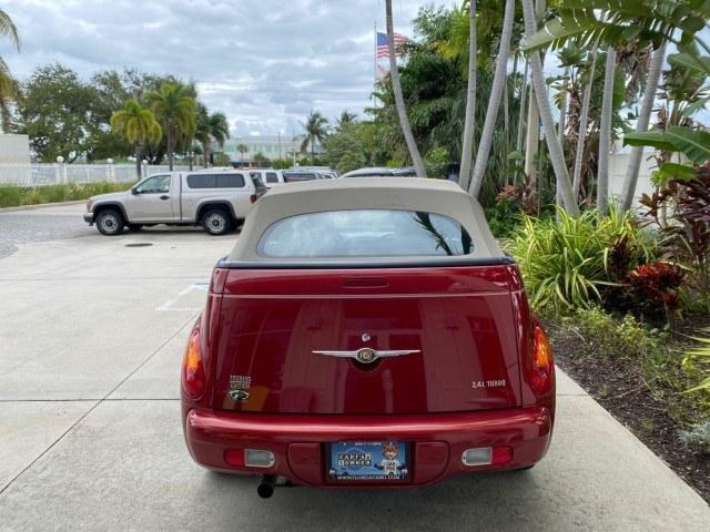 2005 Inferno Red Crystal Pearl /Taupe/Pearl Beige Chrysler PT Cruiser Touring CONV LOW MILES 34,462 (3C3AY55E85T) with an 2.4L DOHC SMPI 16-Valve I4 Engine engine, Automatic transmission, located at 4701 North Dixie Hwy, Pompano Beach, FL, 33064, (954) 422-2889, 26.240938, -80.123474 - OUR WEBPAGE FLORIDACARS1.COM HAS OVER 100 PHOTOS AND FREE CARFAX LINK 2005 Chrysler PT Cruiser Touring Convertible 2.4L I4 F DOHC 16V Gasoline 29 MPG Front Wheel Drive Features ABS Brakes Air Conditioning Alloy Wheels AM/FM Stereo Automatic Transmission Cassette Player CD Audio Cruise Control Leathe- Photo#6
