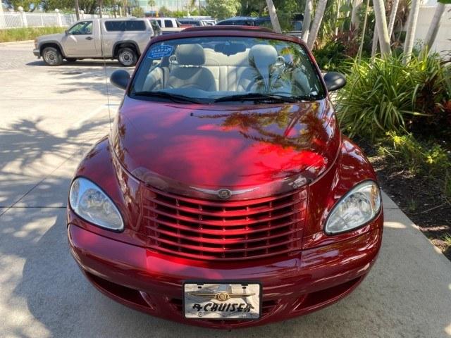 2005 Inferno Red Crystal Pearl /Taupe/Pearl Beige Chrysler PT Cruiser Touring CONV LOW MILES 34,462 (3C3AY55E85T) with an 2.4L DOHC SMPI 16-Valve I4 Engine engine, Automatic transmission, located at 4701 North Dixie Hwy, Pompano Beach, FL, 33064, (954) 422-2889, 26.240938, -80.123474 - OUR WEBPAGE FLORIDACARS1.COM HAS OVER 100 PHOTOS AND FREE CARFAX LINK 2005 Chrysler PT Cruiser Touring Convertible 2.4L I4 F DOHC 16V Gasoline 29 MPG Front Wheel Drive Features ABS Brakes Air Conditioning Alloy Wheels AM/FM Stereo Automatic Transmission Cassette Player CD Audio Cruise Control Leathe- Photo#89