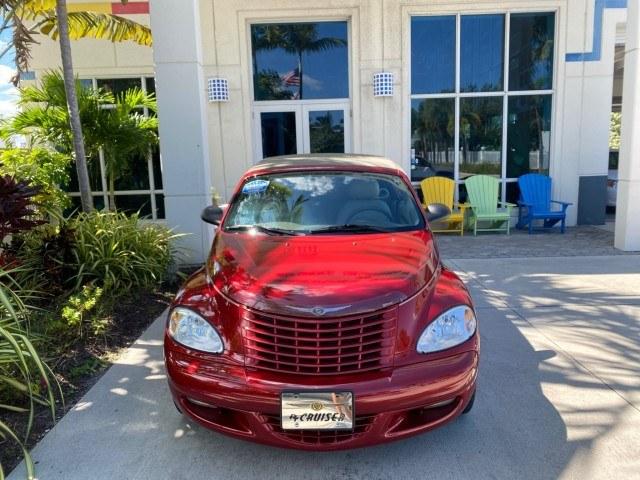 2005 Inferno Red Crystal Pearl /Taupe/Pearl Beige Chrysler PT Cruiser Touring CONV LOW MILES 34,462 (3C3AY55E85T) with an 2.4L DOHC SMPI 16-Valve I4 Engine engine, Automatic transmission, located at 4701 North Dixie Hwy, Pompano Beach, FL, 33064, (954) 422-2889, 26.240938, -80.123474 - OUR WEBPAGE FLORIDACARS1.COM HAS OVER 100 PHOTOS AND FREE CARFAX LINK 2005 Chrysler PT Cruiser Touring Convertible 2.4L I4 F DOHC 16V Gasoline 29 MPG Front Wheel Drive Features ABS Brakes Air Conditioning Alloy Wheels AM/FM Stereo Automatic Transmission Cassette Player CD Audio Cruise Control Leathe- Photo#96