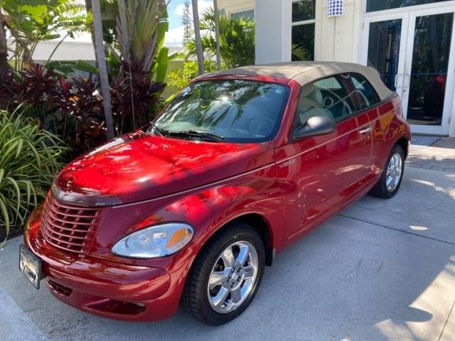 2005 Inferno Red Crystal Pearl /Taupe/Pearl Beige Chrysler PT Cruiser Touring CONV LOW MILES 34,462 (3C3AY55E85T) with an 2.4L DOHC SMPI 16-Valve I4 Engine engine, Automatic transmission, located at 4701 North Dixie Hwy, Pompano Beach, FL, 33064, (954) 422-2889, 26.240938, -80.123474 - OUR WEBPAGE FLORIDACARS1.COM HAS OVER 100 PHOTOS AND FREE CARFAX LINK 2005 Chrysler PT Cruiser Touring Convertible 2.4L I4 F DOHC 16V Gasoline 29 MPG Front Wheel Drive Features ABS Brakes Air Conditioning Alloy Wheels AM/FM Stereo Automatic Transmission Cassette Player CD Audio Cruise Control Leathe- Photo#99