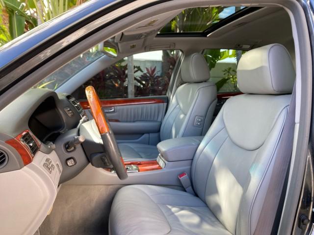 2004 Flint Mica /Ash Lexus LS 430 LOW MILES 79,700 1 OWNER (JTHBN36F740) with an 4.3L DOHC EFI 32-Valve V8 Engine engine, Automatic transmission, located at 4701 North Dixie Hwy, Pompano Beach, FL, 33064, (954) 422-2889, 26.240938, -80.123474 - OUR WEBPAGE FLORIDACARS1.COM HAS OVER 100 PHOTOS AND FREE CARFAX LINK 2004 Lexus LS 430 1 OWNER Sedan 4 DR 4.3L V8 F DOHC 32V Gasoline 25 MPG Rear Wheel Drive Features A/C Seat(s) ABS Brakes Air Conditioning Alloy Wheels AM/FM Stereo Automatic Transmission Cassette Player CD Audio Cruise Control Lea- Photo#32