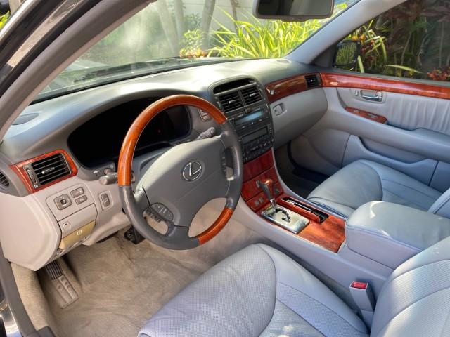 2004 Flint Mica /Ash Lexus LS 430 LOW MILES 79,700 1 OWNER (JTHBN36F740) with an 4.3L DOHC EFI 32-Valve V8 Engine engine, Automatic transmission, located at 4701 North Dixie Hwy, Pompano Beach, FL, 33064, (954) 422-2889, 26.240938, -80.123474 - OUR WEBPAGE FLORIDACARS1.COM HAS OVER 100 PHOTOS AND FREE CARFAX LINK 2004 Lexus LS 430 1 OWNER Sedan 4 DR 4.3L V8 F DOHC 32V Gasoline 25 MPG Rear Wheel Drive Features A/C Seat(s) ABS Brakes Air Conditioning Alloy Wheels AM/FM Stereo Automatic Transmission Cassette Player CD Audio Cruise Control Lea- Photo#33