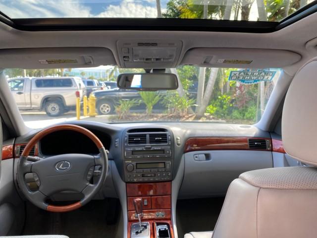 2004 Flint Mica /Ash Lexus LS 430 LOW MILES 79,700 1 OWNER (JTHBN36F740) with an 4.3L DOHC EFI 32-Valve V8 Engine engine, Automatic transmission, located at 4701 North Dixie Hwy, Pompano Beach, FL, 33064, (954) 422-2889, 26.240938, -80.123474 - OUR WEBPAGE FLORIDACARS1.COM HAS OVER 100 PHOTOS AND FREE CARFAX LINK 2004 Lexus LS 430 1 OWNER Sedan 4 DR 4.3L V8 F DOHC 32V Gasoline 25 MPG Rear Wheel Drive Features A/C Seat(s) ABS Brakes Air Conditioning Alloy Wheels AM/FM Stereo Automatic Transmission Cassette Player CD Audio Cruise Control Lea- Photo#56