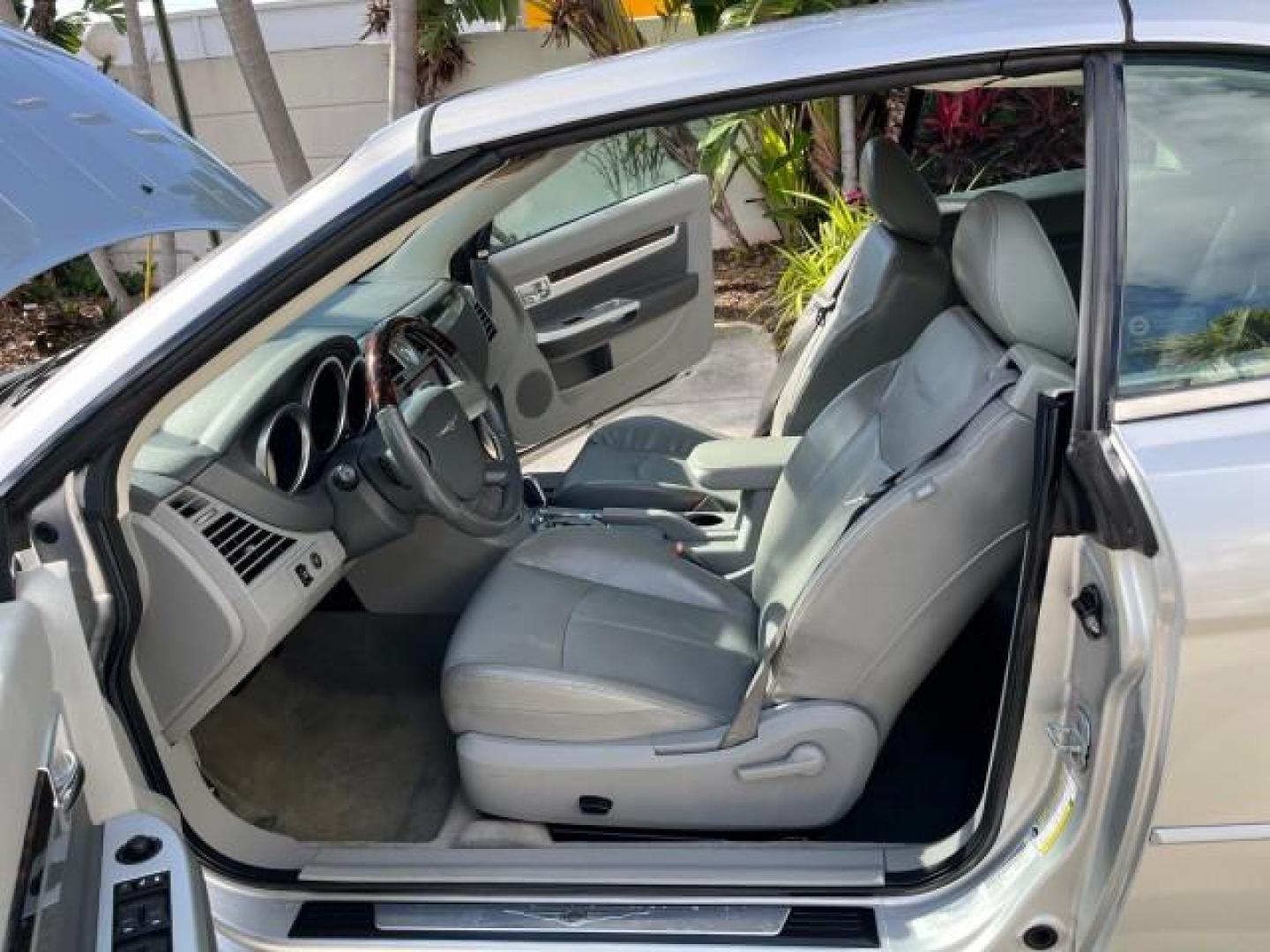 2008 Silver Steel Metallic /Slate Gray Chrysler Sebring Limited LOW MILES 38,605 (1C3LC65M68N) with an 3.5L SOHC MPI 24-Valve HO V6 Engine engine, Automatic transmission, located at 4701 North Dixie Hwy, Pompano Beach, FL, 33064, (954) 422-2889, 26.240938, -80.123474 - 2008 CHRYSLER SEBRING LIMITED NEW $36,230 ROAD READY VIN: 1C3LC65M68N292663 NO ACCIDENTS NO RECALLS CONVERTIBLE POWER CONVERTIBLE TOP 3.5L V6 F DOHC 24V LIMITED LOW MILES 36,604 3.5L V6 GASOLINE POWER MIRRORS POWER HEATED SEATS/MIRRORS FRONT WHEEL DRIVE BLUETOOTH 6 SERVICE RECORDS DVD Alloy Wheels A - Photo#11