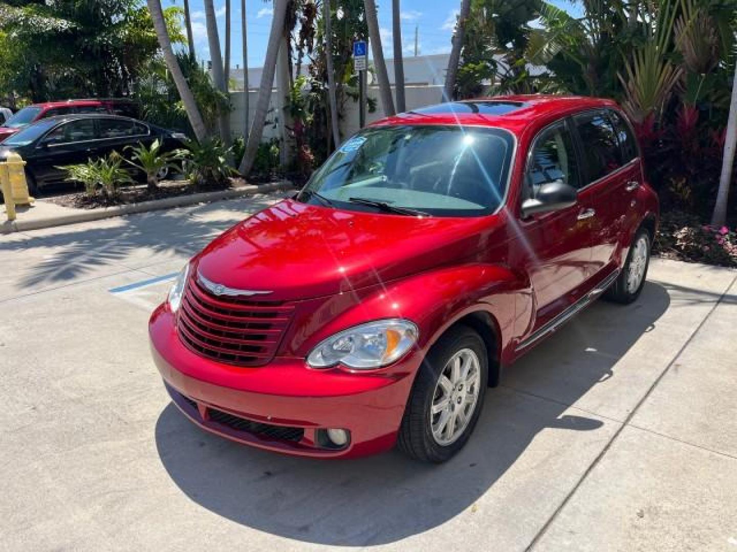 2008 Inferno Red Crystal Pearl /Pastel Slate Gray Chrysler PT Cruiser Touring 2.4 TURBO LOW MILES 51,572 (3A8FY58868T) with an 2.4L DOHC 16-Valve Turbo I4 Engine engine, Automatic transmission, located at 4701 North Dixie Hwy, Pompano Beach, FL, 33064, (954) 422-2889, 26.240938, -80.123474 - 2008 CHRYSLER PT CRUISER TOURING ROAD READY VIN: 3A8FY58868T133248 2.4L I4 TURBO VAN NO ACCIDENTS 2.4L I4 F DOHC 16V POWER SUNROOF NO RECALLS GASOLINE POWER SEATS FLORIDA OWNER FRONT WHEEL DRIVE 17 SERVICE RECORDS LOW MILES 51,572 Additional Airbags Adjustable Lumbar Support Alloy Wheels Anti-Theft - Photo#3